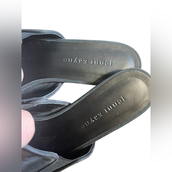 Jenni Kayne Women’s Black Oiled Leather Mules EU 39/ US 9 - Picture 3 of 6